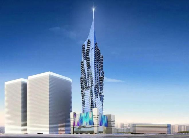 迪拜首座棕榈树造型超高层建筑封顶，中铁十八局集团彰显建筑实力